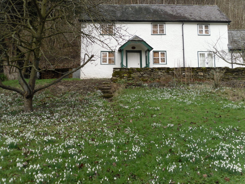 The cottage by the Lugg at Lyepole - spring is on the way